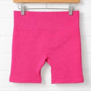 No Boundaries S Small Womens Ribbed Hot Pink Bike Shorts
